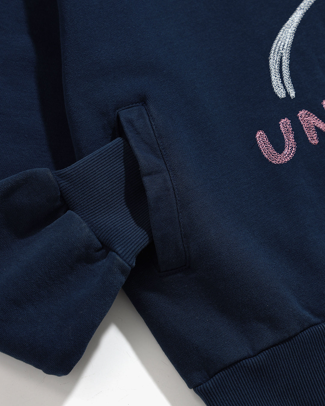 Censorship Chainstitched Hoodie Navy