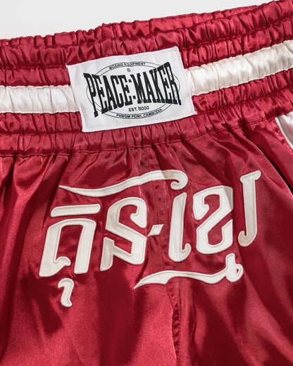 PCMKR Kun Khmer Shorts Red