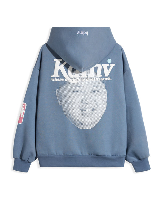 Jong Un Zip Up (Stone Blue)